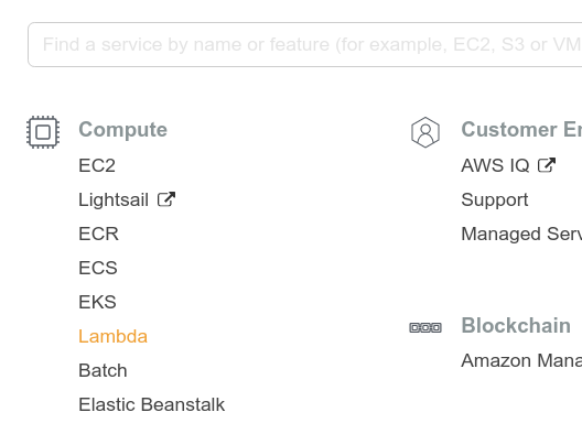 AWS Console-Lambda Dashboard