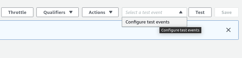 Lambda Function Create Test Example