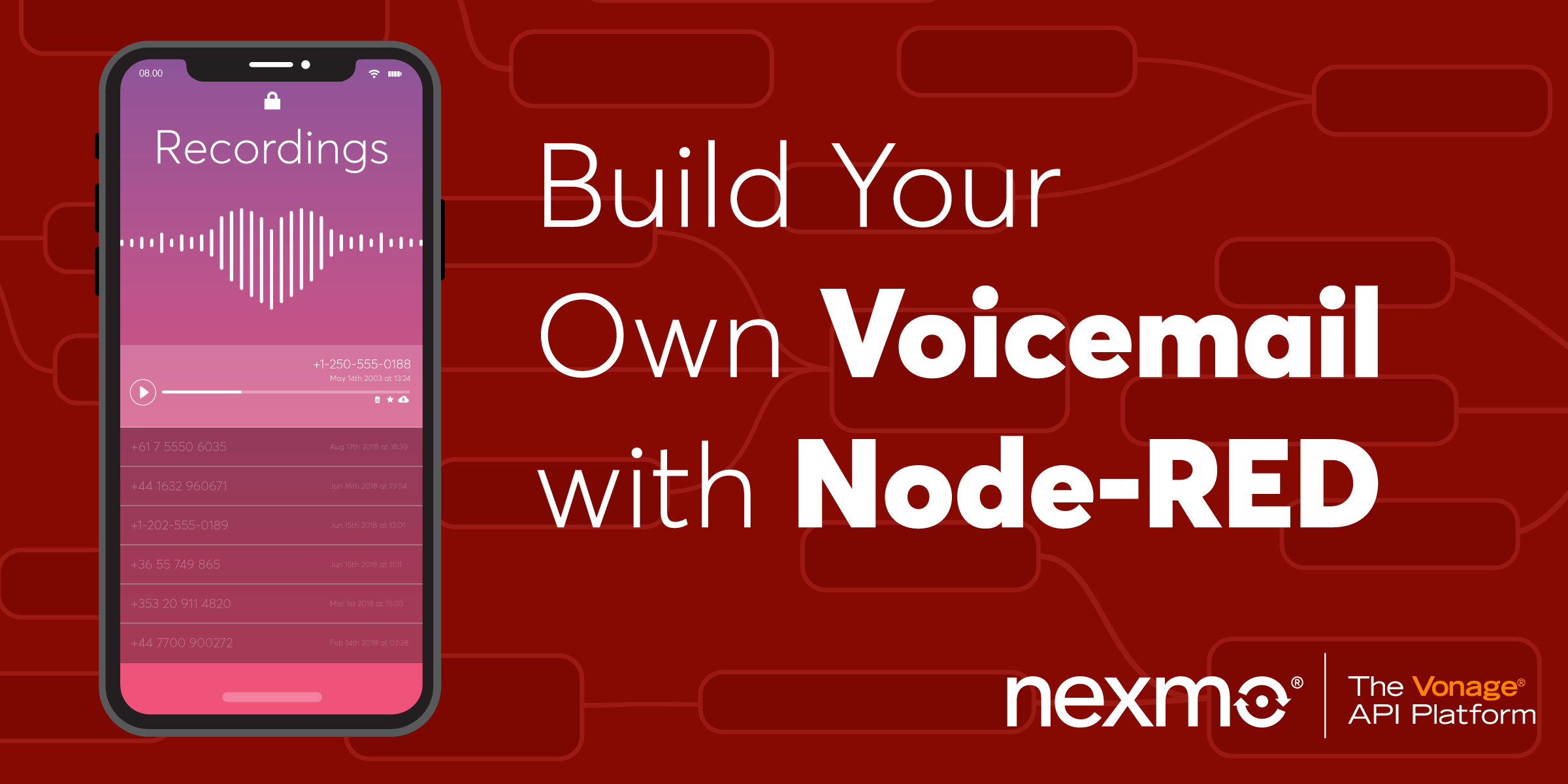 Build Your Own Voicemail With Node-RED and the Nexmo Voice API