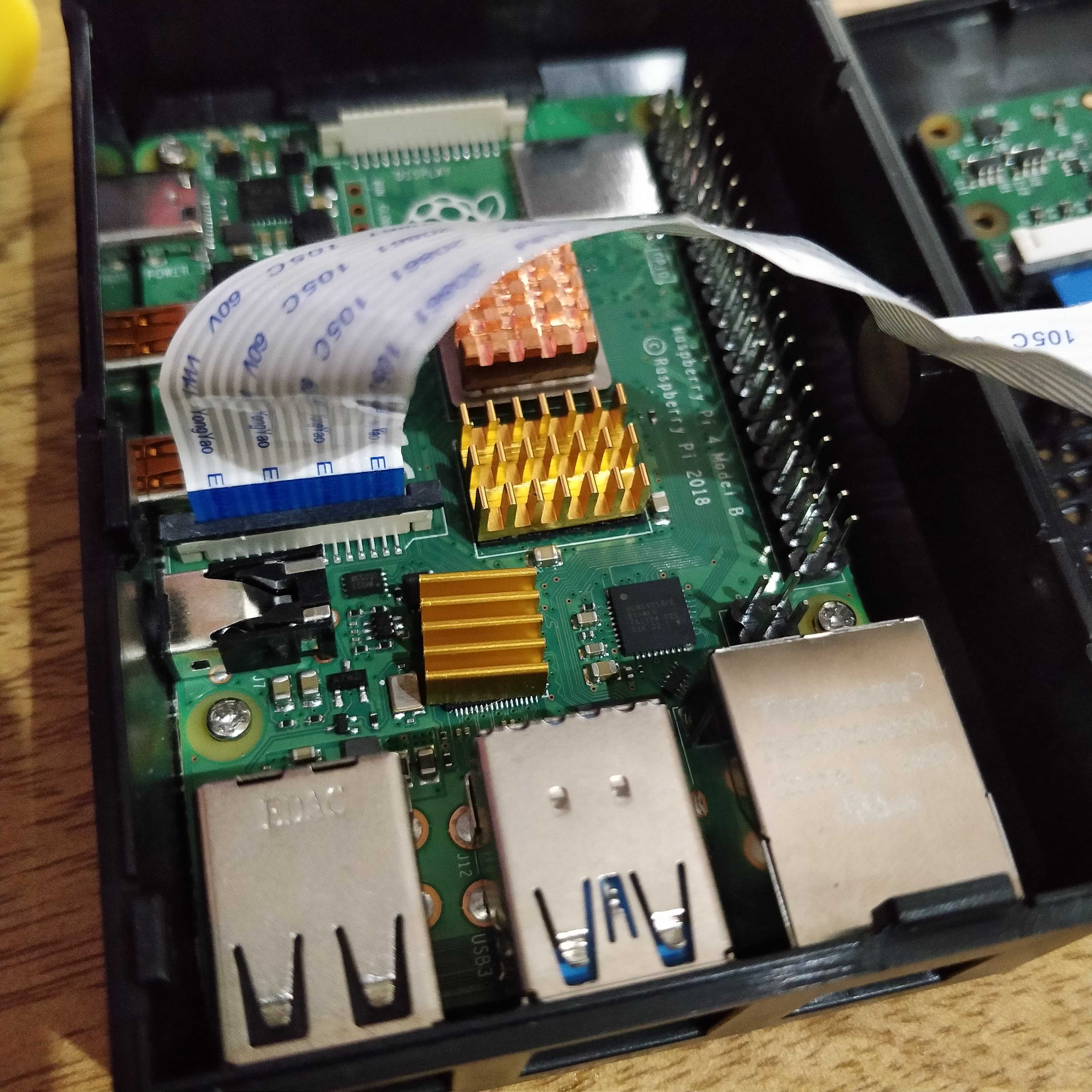 Raspberry Pi with Camera Ribbon Installed