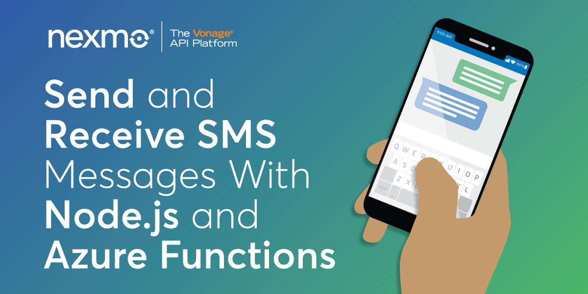 How to Send and Receive SMS Messages With Node.js and Azure Functions