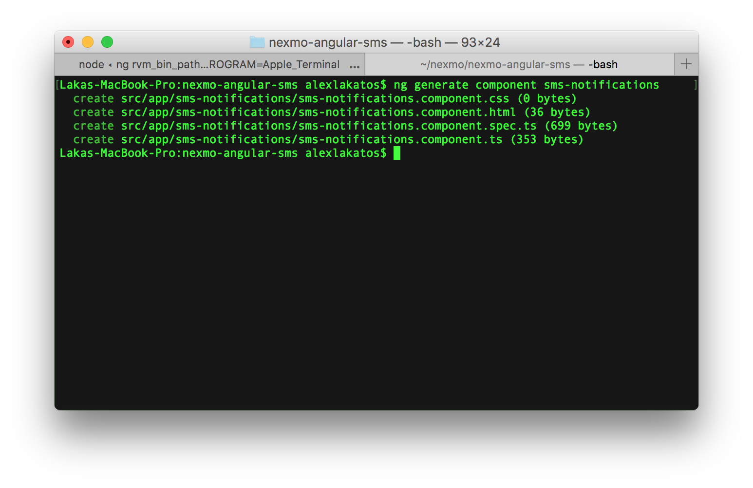 generated files
