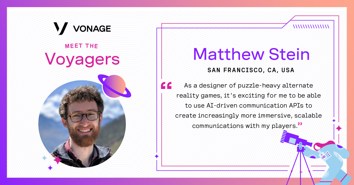 Matthew Stein's Voyagers Card