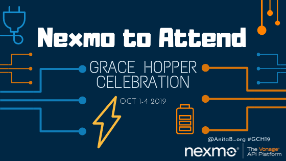 Nexmo Attends Grace Hopper Celebration 2019