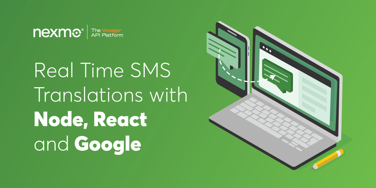 Real-time SMS Demo with React, Node, and Google Translate