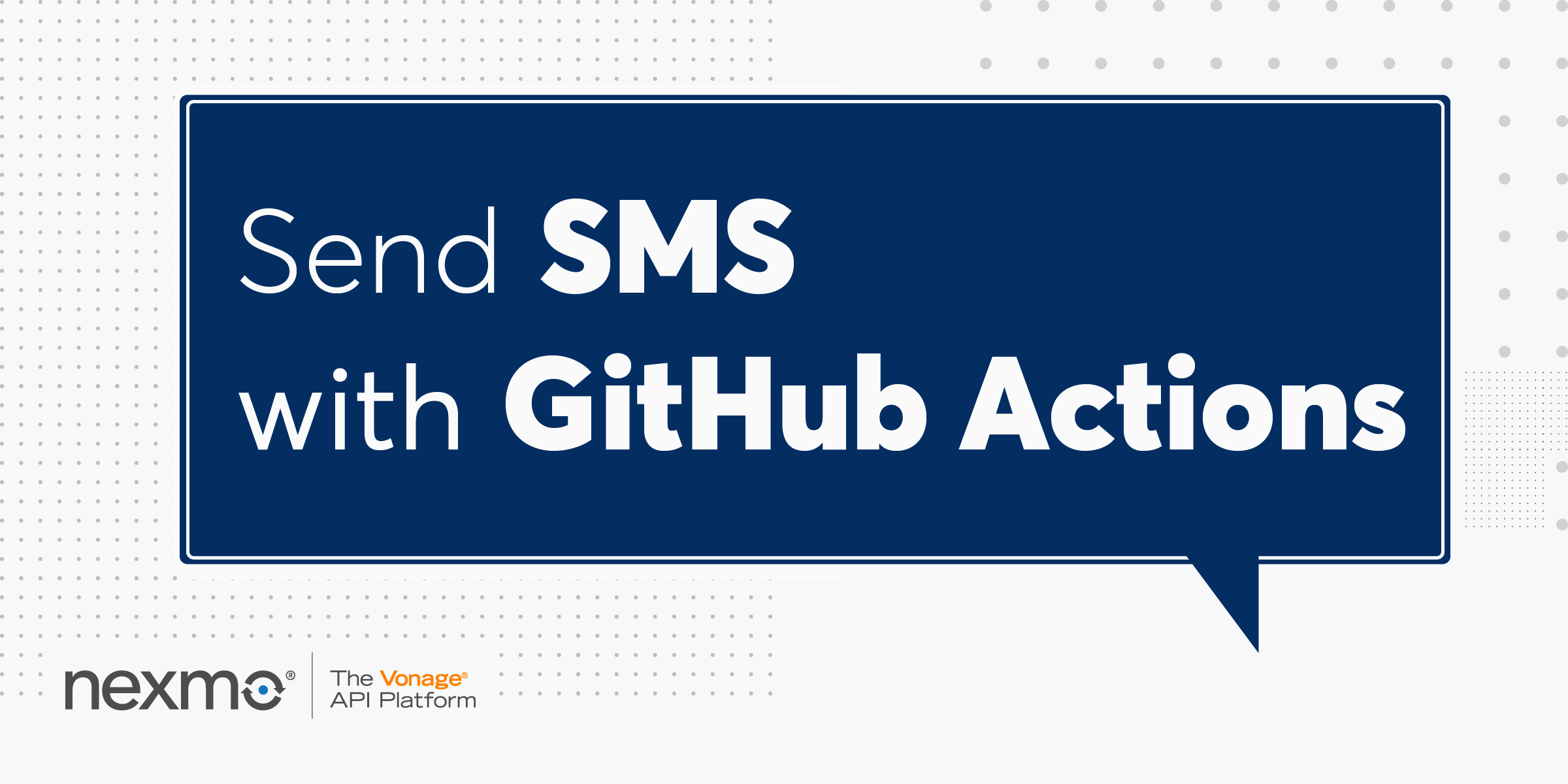 Send SMS with GitHub Actions