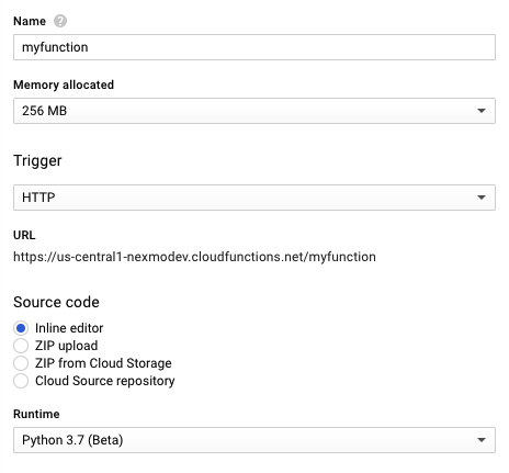 Create a Google Cloud Function