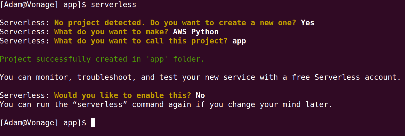 AWS Lambda Python Project Creation With Serverless