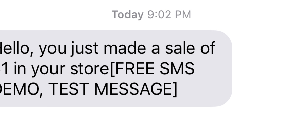 SMS Notification