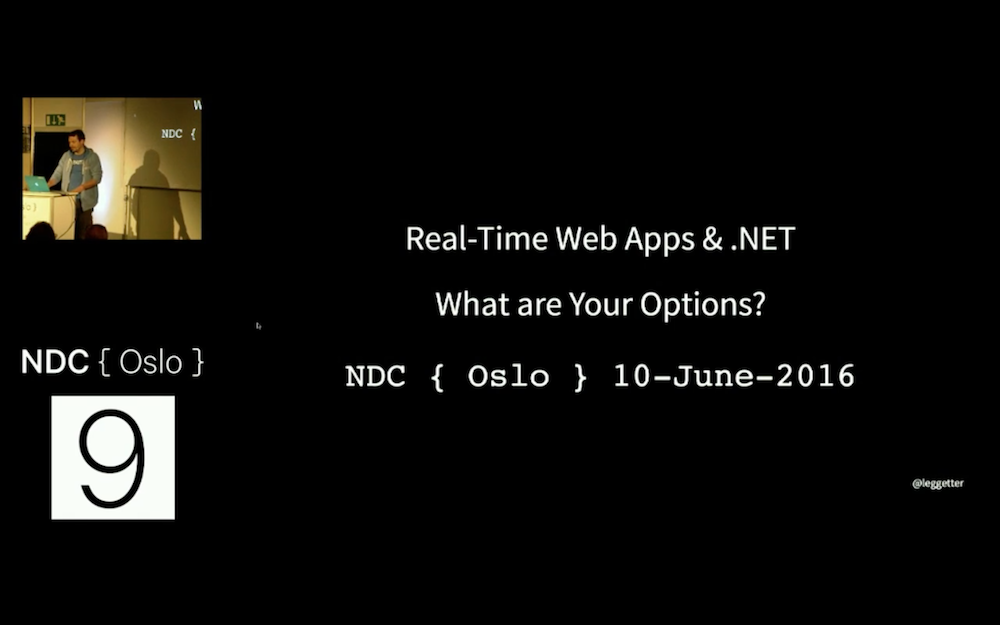 Talking Real-Time Web Apps and .NET at NDC Oslo