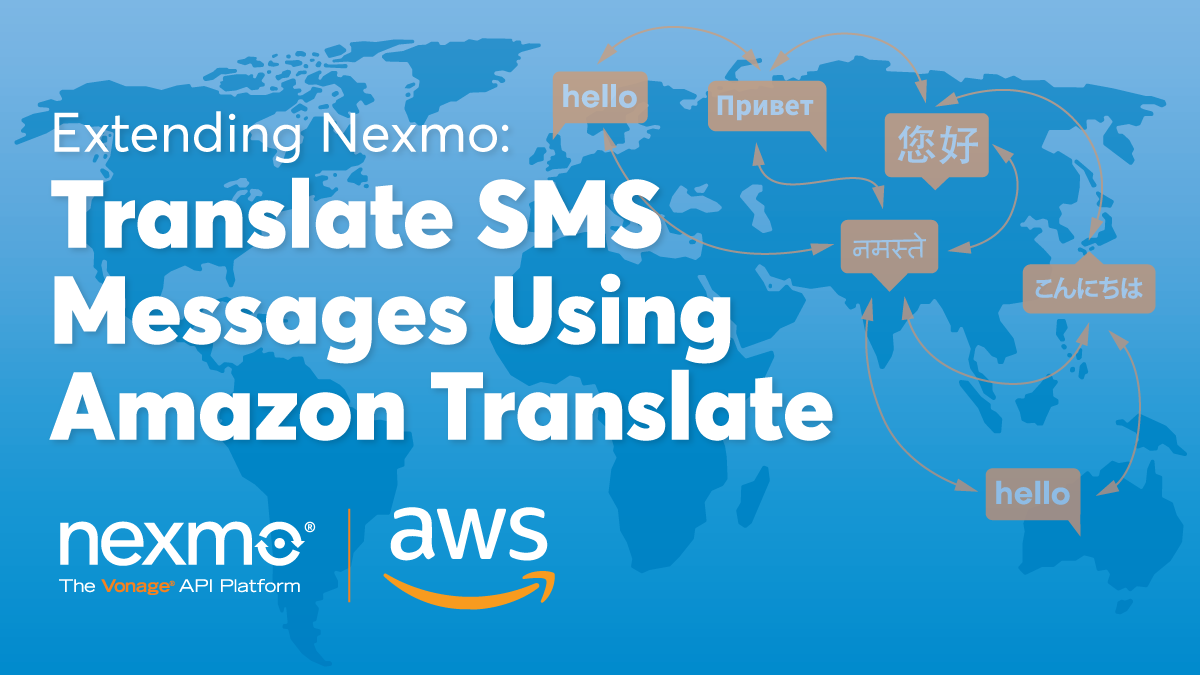 Translate SMS Messages Using Amazon Translate